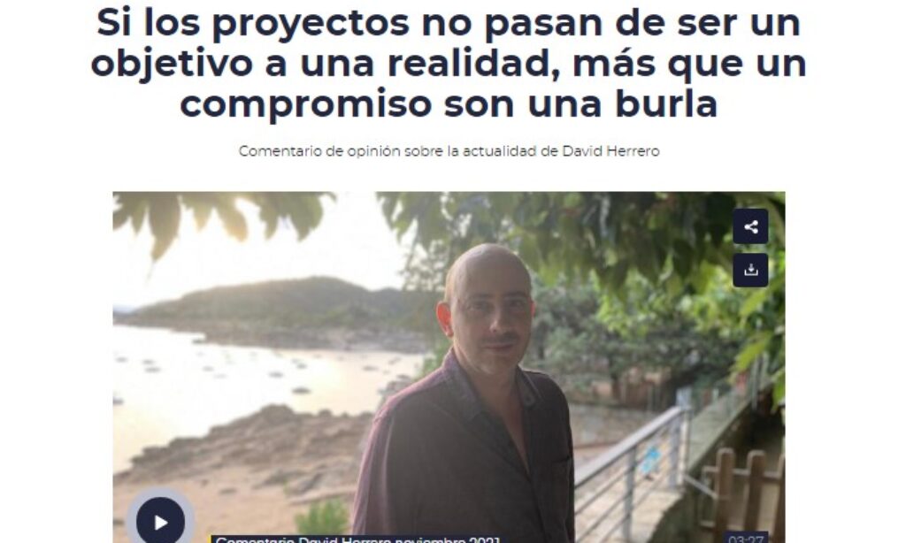 Comentario de opinión de David Herrero sobre la actualidad abulense de noviembre en SER Ávila