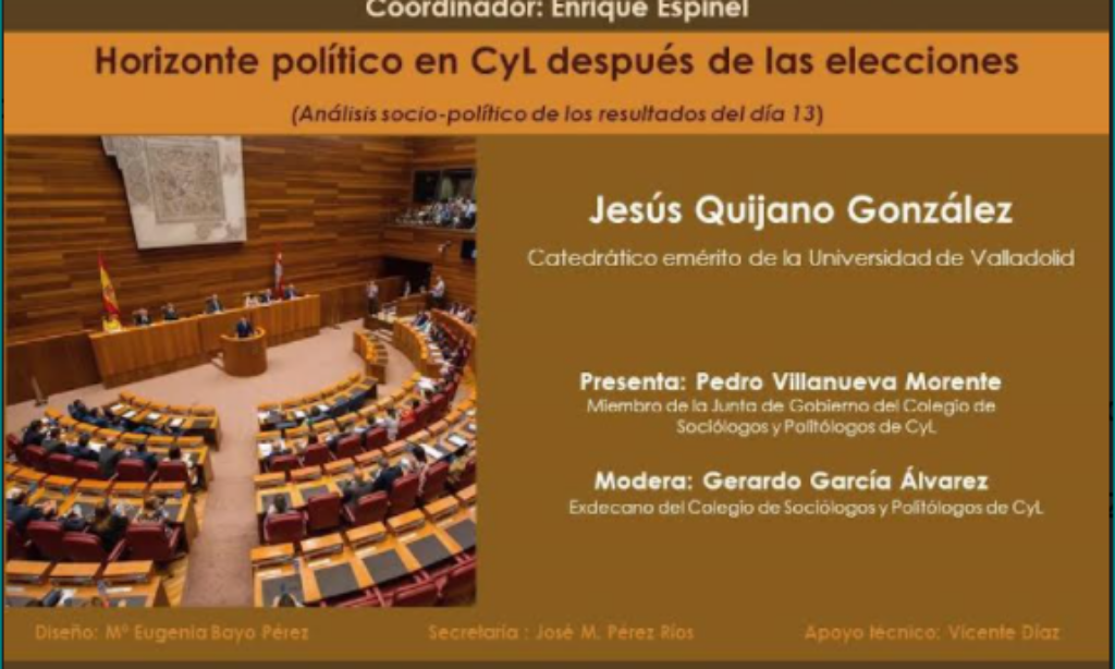 «Tertulia en Barbecho», encuentro semanal coordinado por Enrique Espinel: «Horizonte político en Castilla y León después de las elecciones» (Análisis socio-político de los resultados del día 13) (Fecha: 17 de febrero de 2022 a las 20:00)