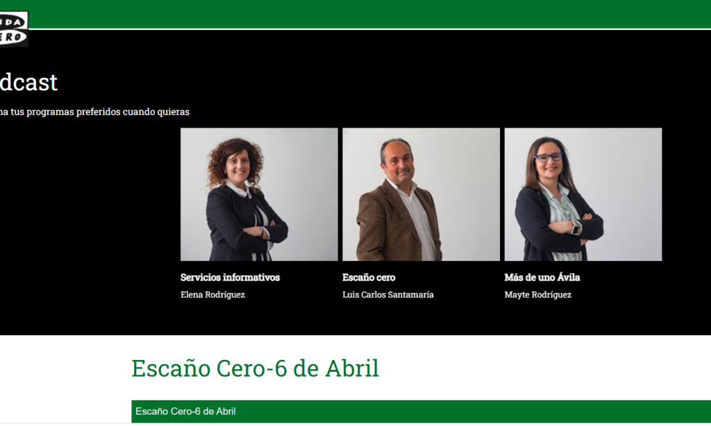 Colaboración de David Herrero Muñoz en la tertulia de análisis de actualidad política y social de Ávila, «Escaño Cero», en Onda Cero Ávila, el día 6 de abril de 2022