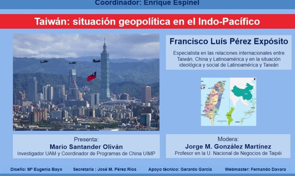 «Tertulia en Barbecho», encuentro semanal coordinado por Enrique Espinel: “Taiwán: situación geopolítica en el Indo-Pacífico” (Fecha: jueves 18 de mayo de 2023 a las 19:30)