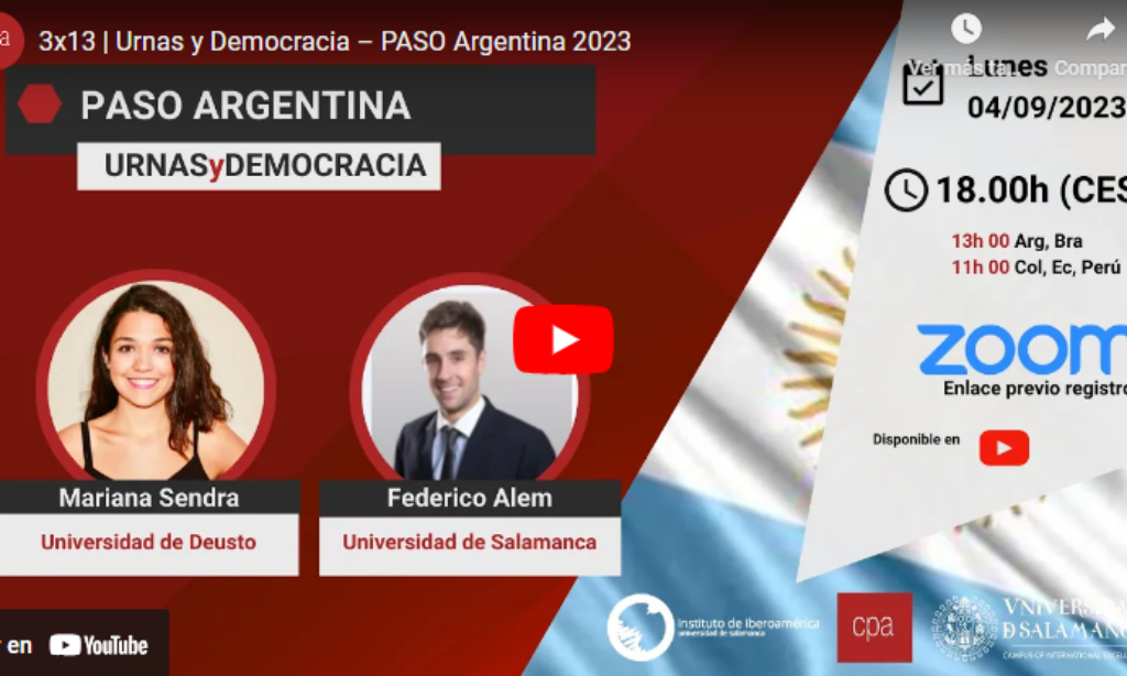 «Urnas y Democracia». Programa 3×13: PASO Argentina 2023 (Fecha: 15 de septiembre de 2023)