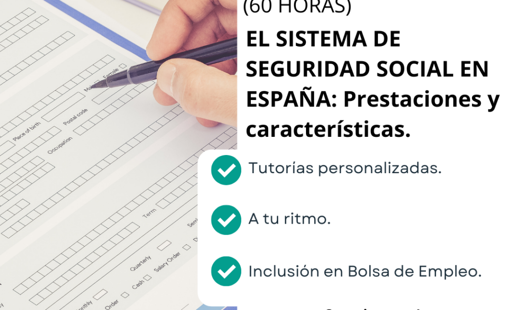 Curso Online Especializado, Certificado y Acreditado: El Sistema de Seguridad Social en España: Prestaciones y características – Centro Internacional de Formación Virtual. Con descuento del 20% para Colegiadas/os de Copyscyl (Fecha: acceso inmediato una vez realizada la matrícula)