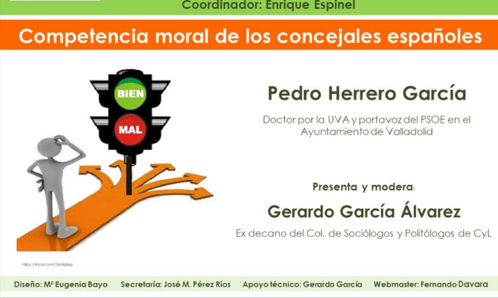 «Tertulia en Barbecho», encuentro semanal coordinado por Enrique Espinel: “Competencia moral en los concejales españoles” (Fecha: jueves, 4 de abril de 2024, a las 19:30)