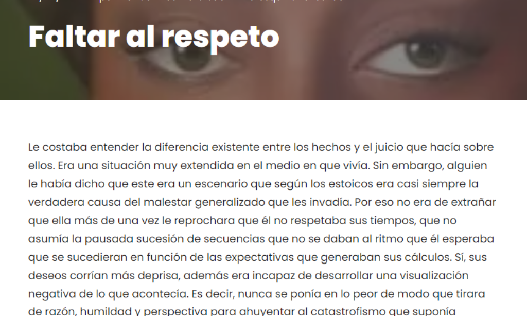 Artículo: “Faltar al respeto”, por nuestro colegiado Manuel Alcántara, publicado en la Esquina Revestida el día 27 de septiembre de 2024