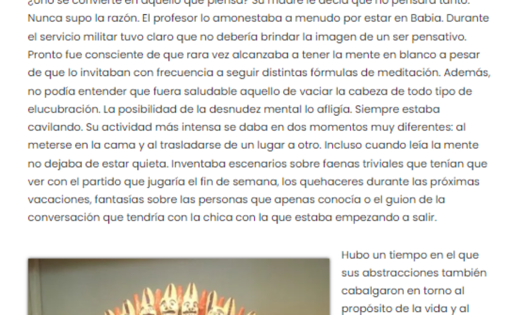Artículo: “Pensar”, por Manuel Alcántara, publicado en la Esquina Revestida el día 11 de octubre de 2024