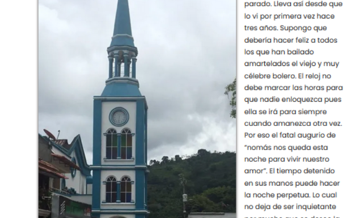 Artículo: «Las horas» de Manuel Alcántara, publicado en La Esquina Revestida el 20 de diciembre de 2024