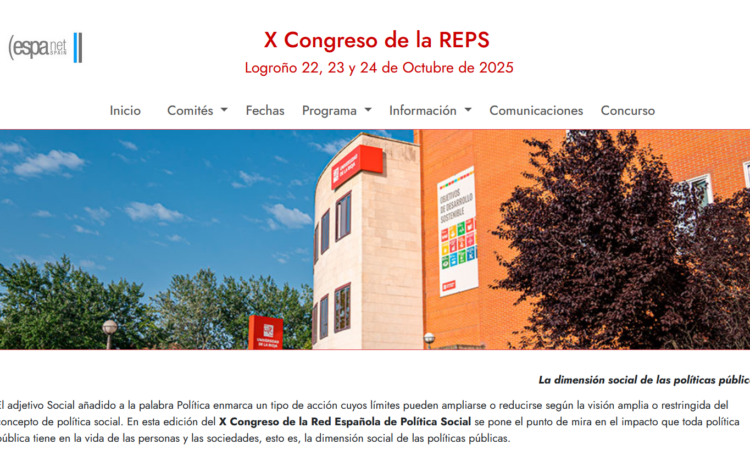 X Congreso de la REPS – Logroño 22, 23 y 24 de Octubre de 2025