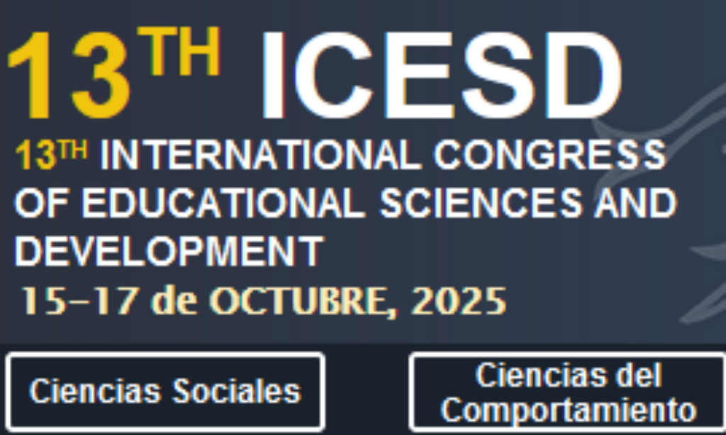 13TH ICESD Virtual, International Congress of Educational Sciences and development (Fecha: del 15 al 17 de octubre de 2025)