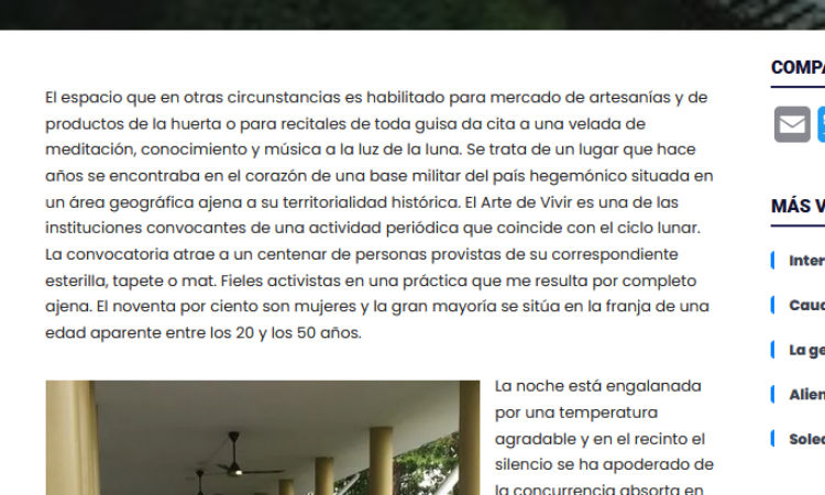 Artículo: «Luna llena» de Manuel Alcántara, publicado en La Esquina Revestida el 17 de enero de 2025