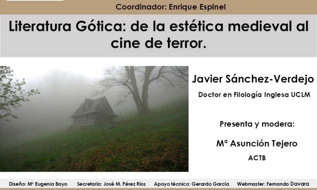 «Tertulia en Barbecho», encuentro semanal coordinado por Enrique Espinel: «Literatura Gótica: de la estética medieval al cine de terror» (Fecha: jueves, 6 de marzo de 2025, a las 19:30)