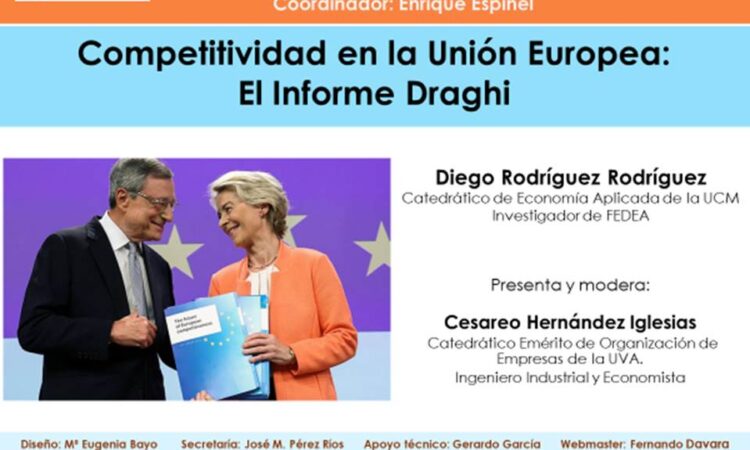 «Tertulia en Barbecho», encuentro semanal coordinado por Enrique Espinel: «Competitividad en la Unión Europea: El Informe Draghi» (Fecha: jueves, 24 de abril de 2025, a las 19:30)