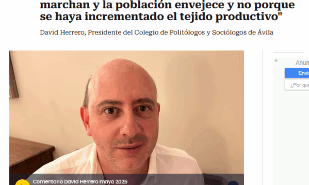 Comentario de opinión de David Herrero en Hoy por Hoy Ávila – mayo