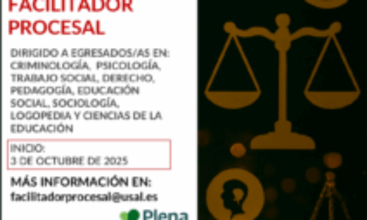 Curso de Capacitación Profesional como Facilitador Procesal – Universidad de Salamanca (Fecha de inicio: 3 de octubre de 2025)