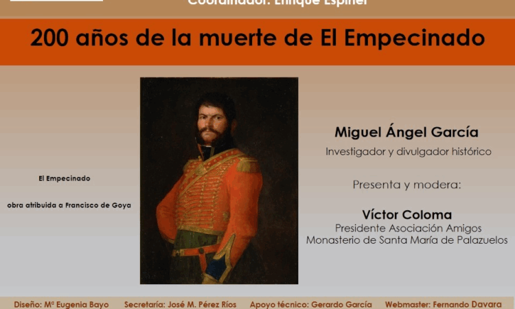 «Tertulia en Barbecho», encuentro semanal coordinado por Enrique Espinel: «200 años de la muerte de El Empecinado» (Fecha: jueves, 22 de mayo de 2025, a las 19:30)